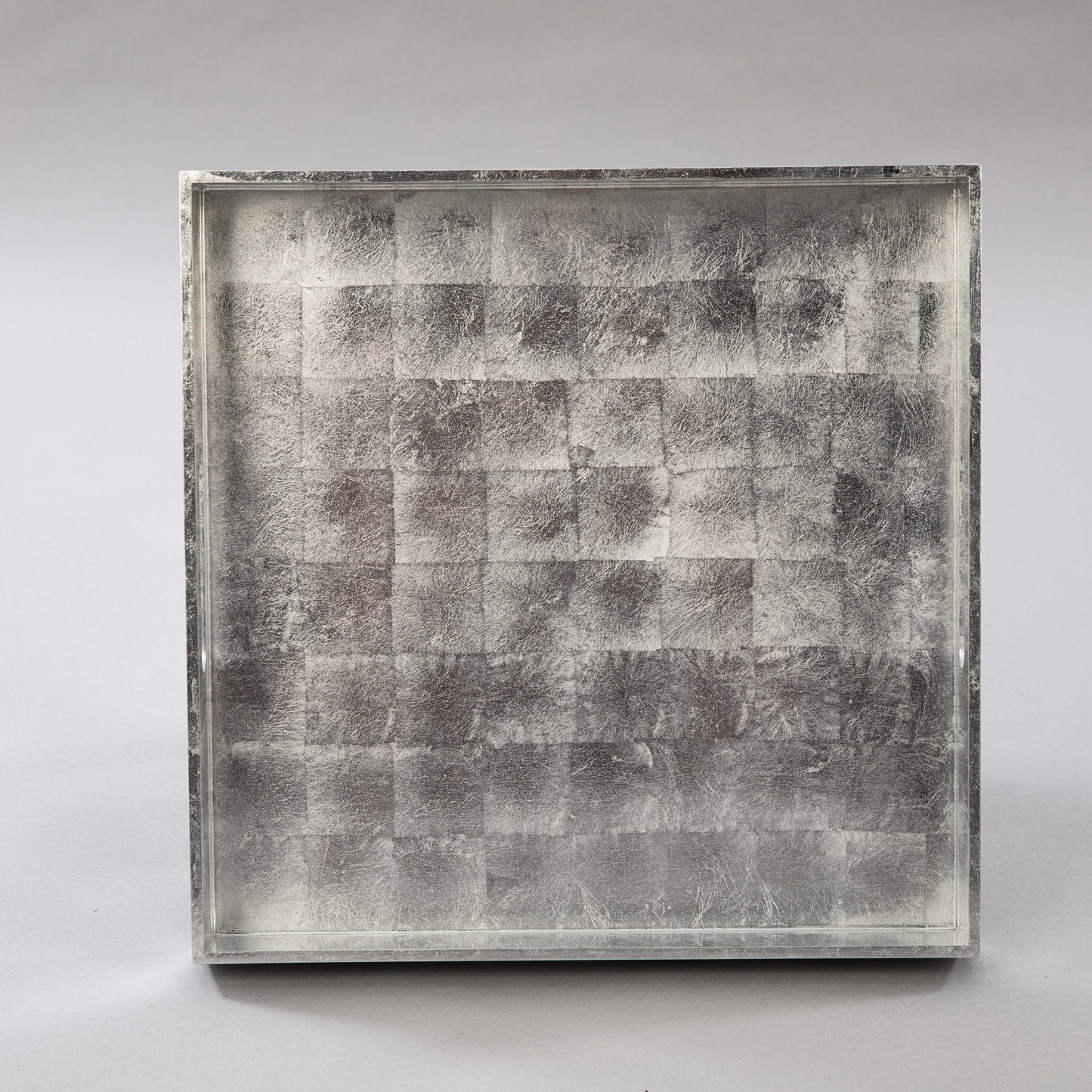 Square Silver Lacquered Tray - TrayBonne