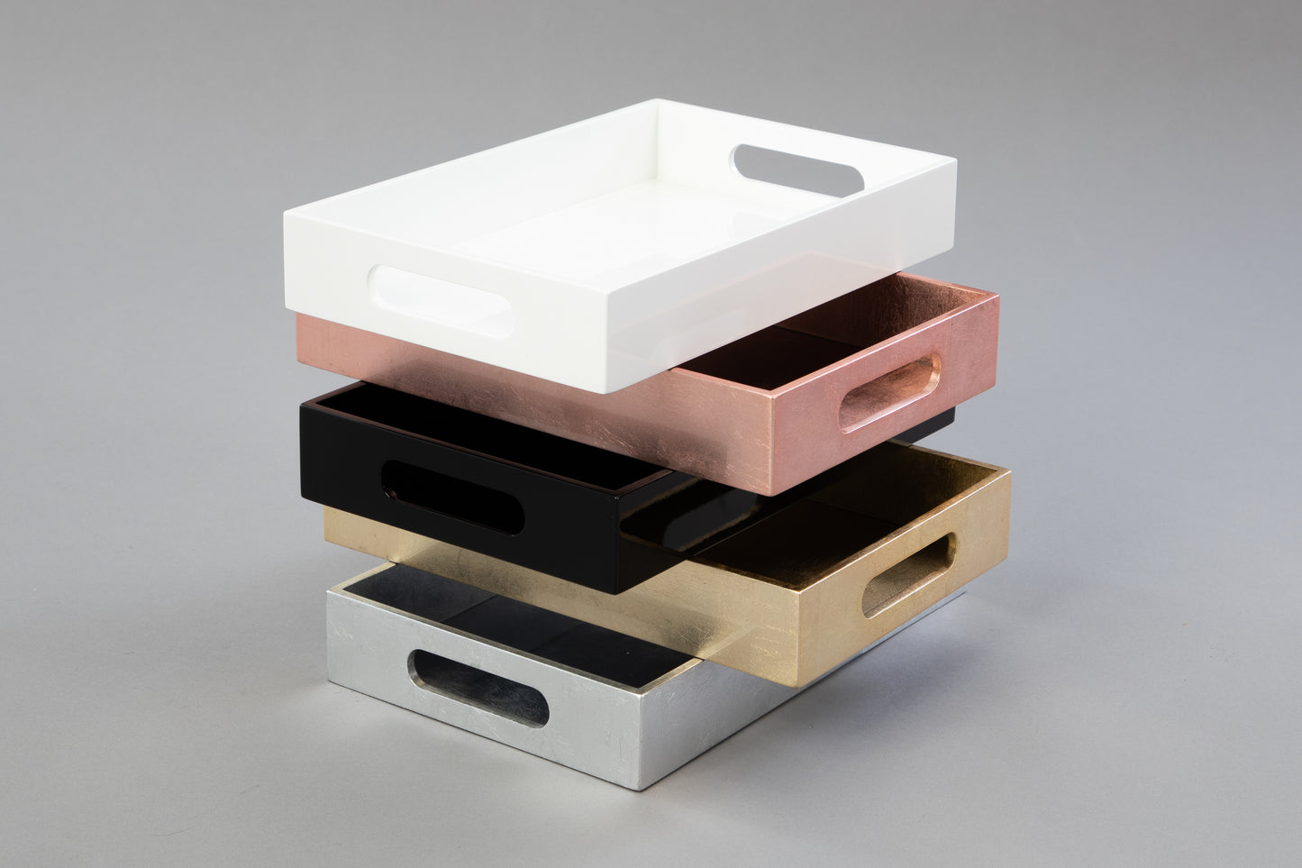 Small Rectangular Black Gloss Tray - TrayBonne