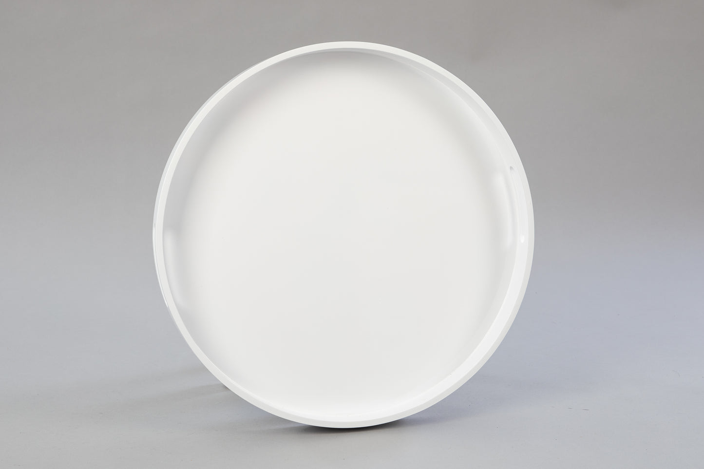 Large Circular White Gloss Tray - TrayBonne