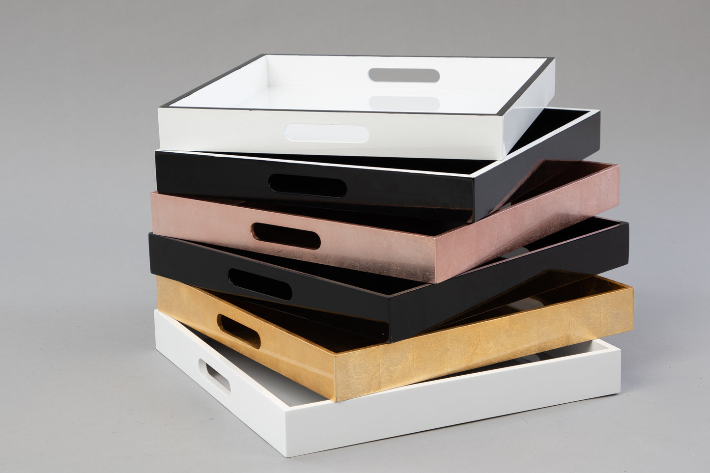 Square White Gloss Tray - TrayBonne