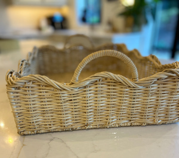 Handmade Large Wicker Tray