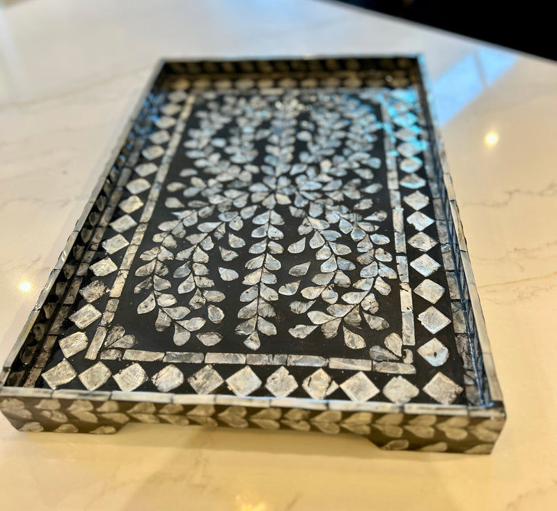 Mother of Pearl Design Tea Tray