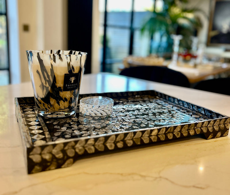 Mother of Pearl Design Tea Tray