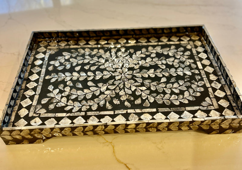 Mother of Pearl Design Tea Tray