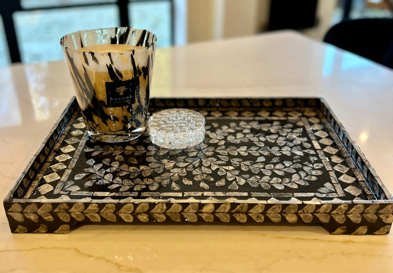 Mother of Pearl Design Tea Tray