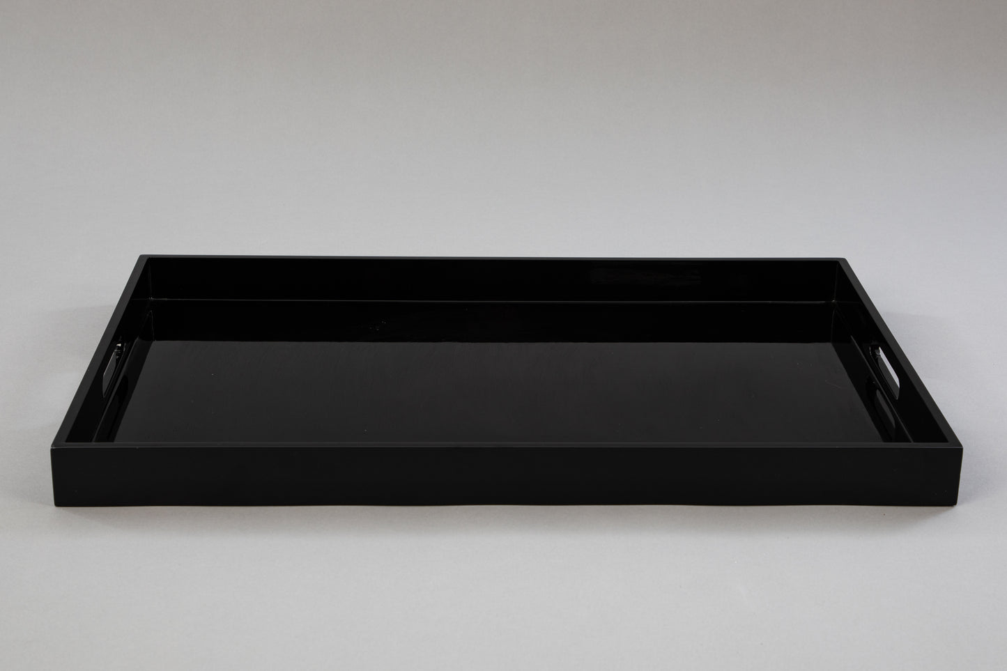 Large Rectangular Black Gloss Tray