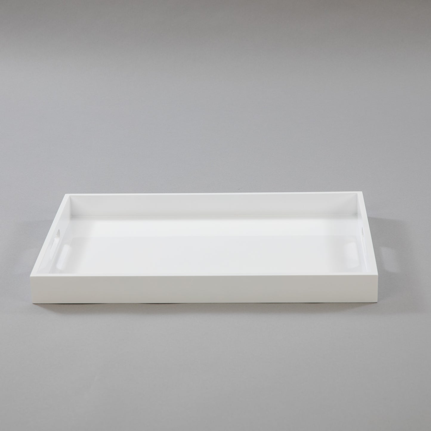 Medium Rectangular White Gloss Tray