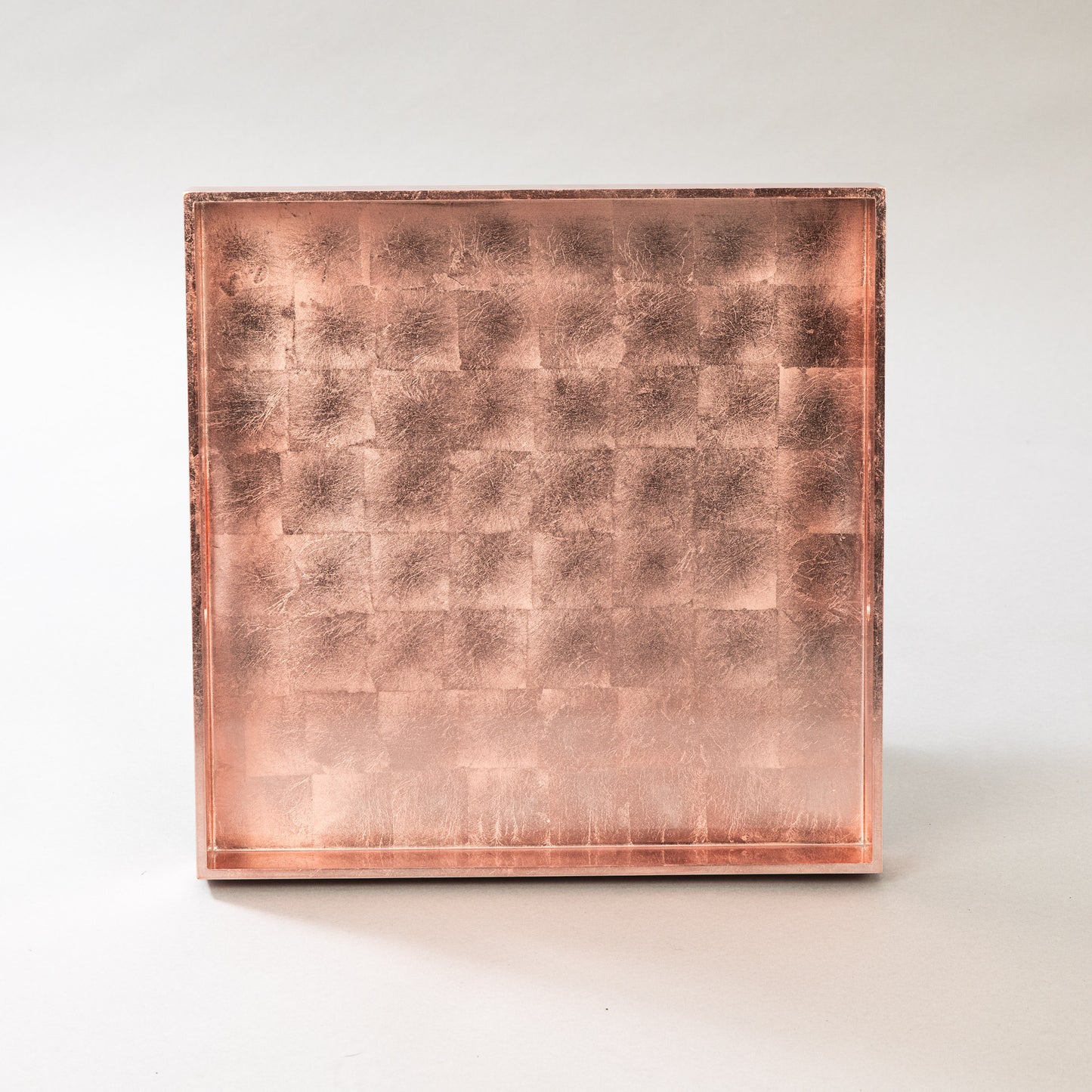 Square Rose Pink Lacquered Tray