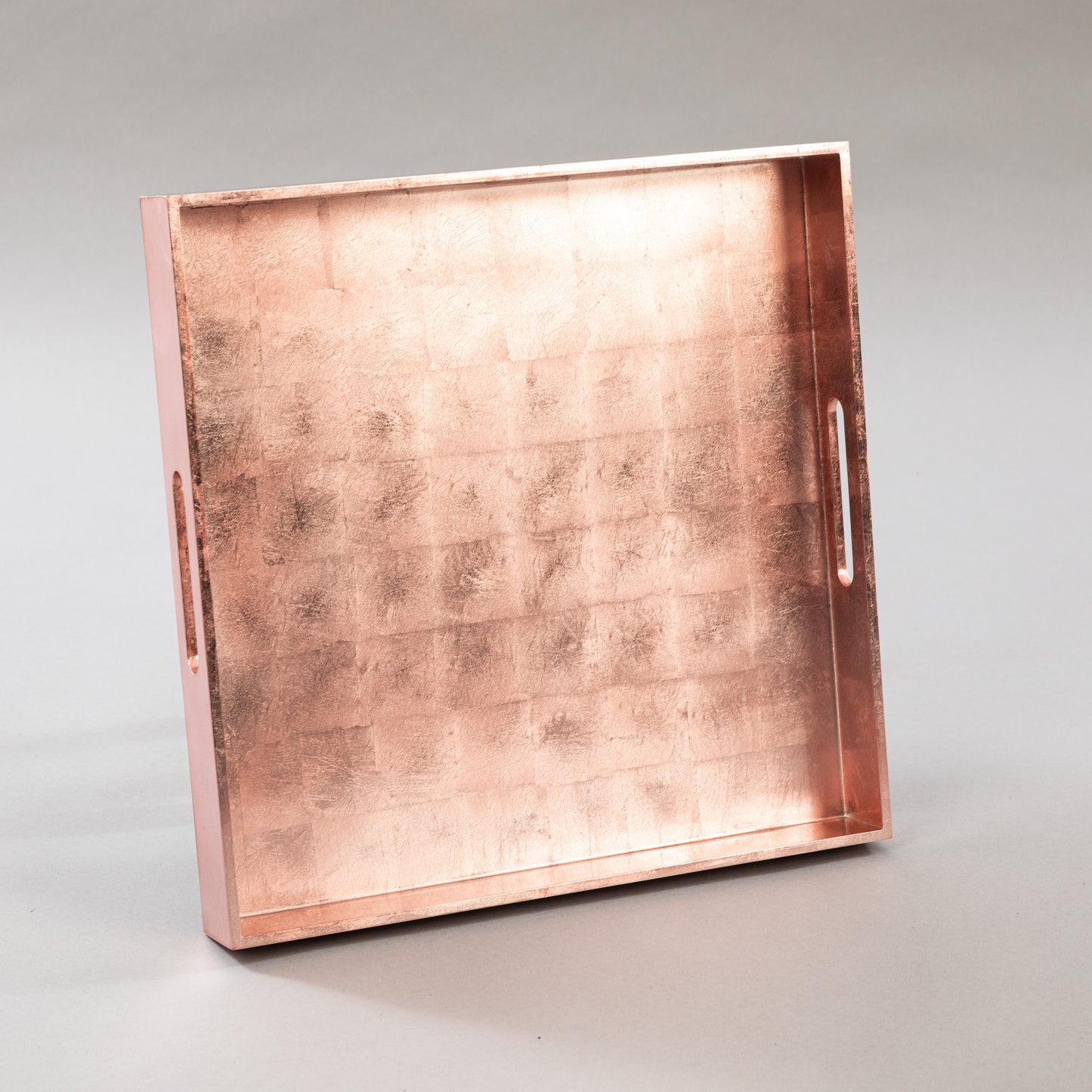 Square Rose Pink Lacquered Tray