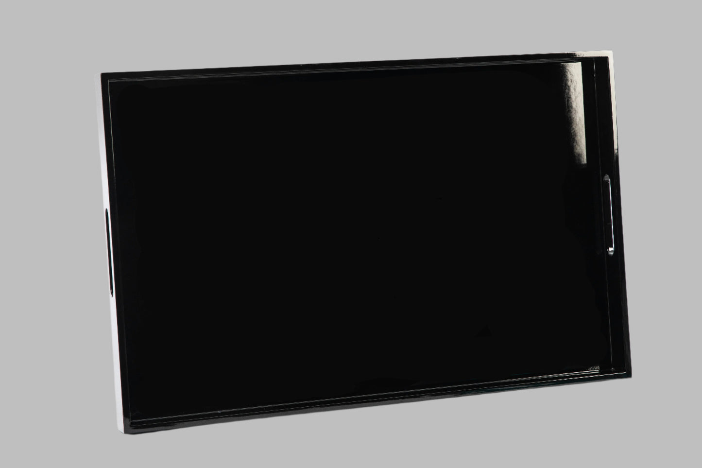 Large Rectangular Black Gloss Tray