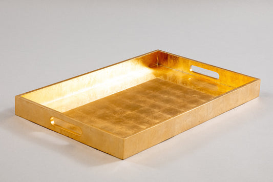 Medium Rectangular Gold Tray