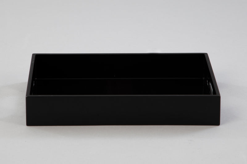 Small black shop tray