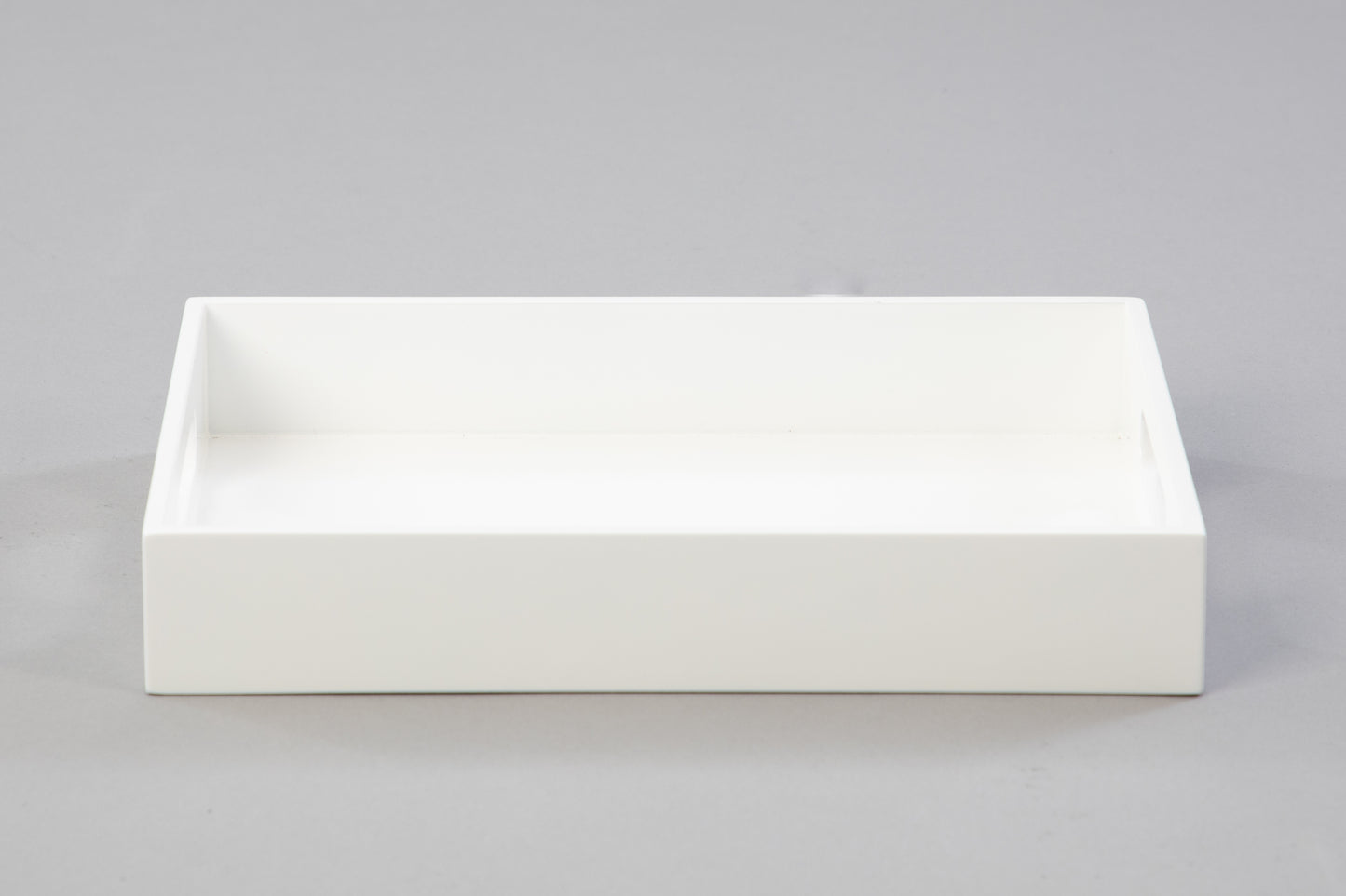 Small Rectangular White Gloss Tray