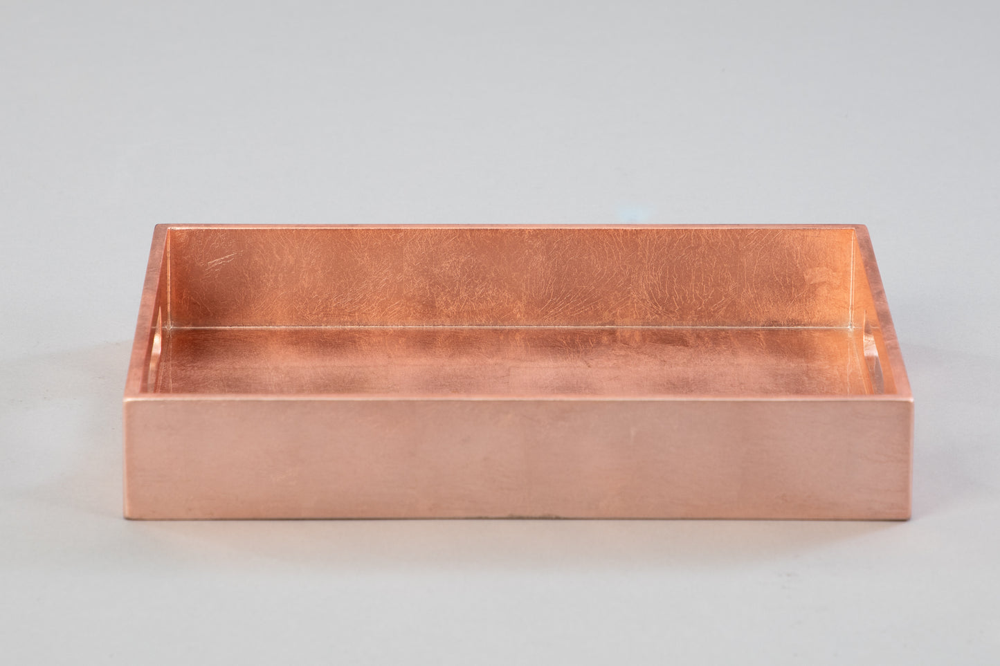 Small Rectangular Rose Pink Lacquered Tray