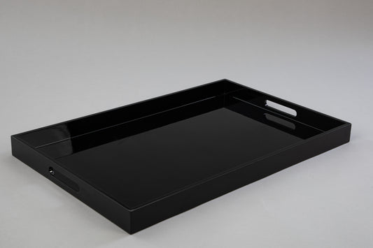 Medium Rectangular Black Tray