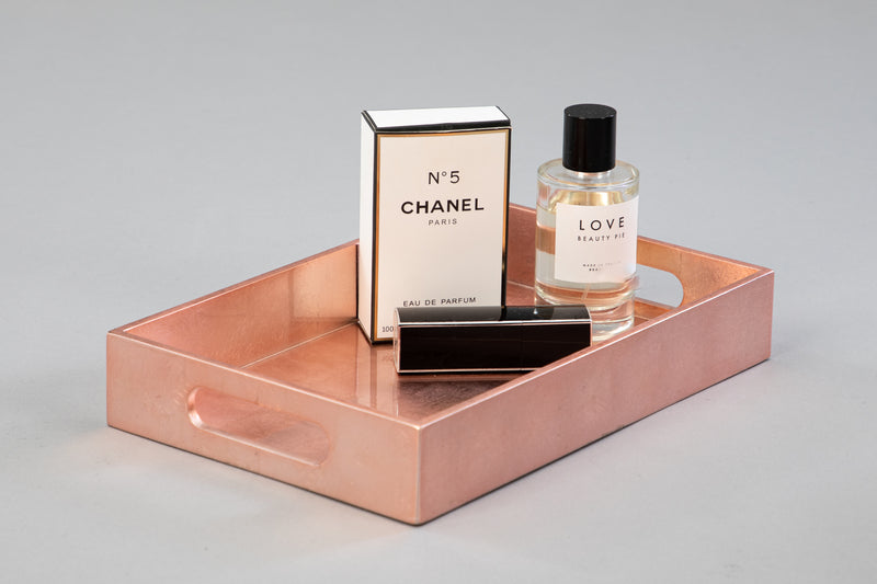 Small Rectangular Rose Gold Tray