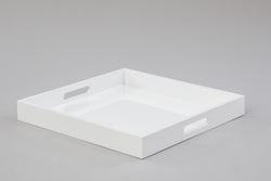 Square White Gloss Tray