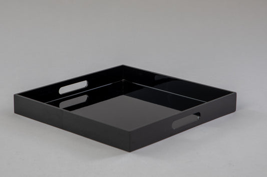 Square Black Gloss Tray