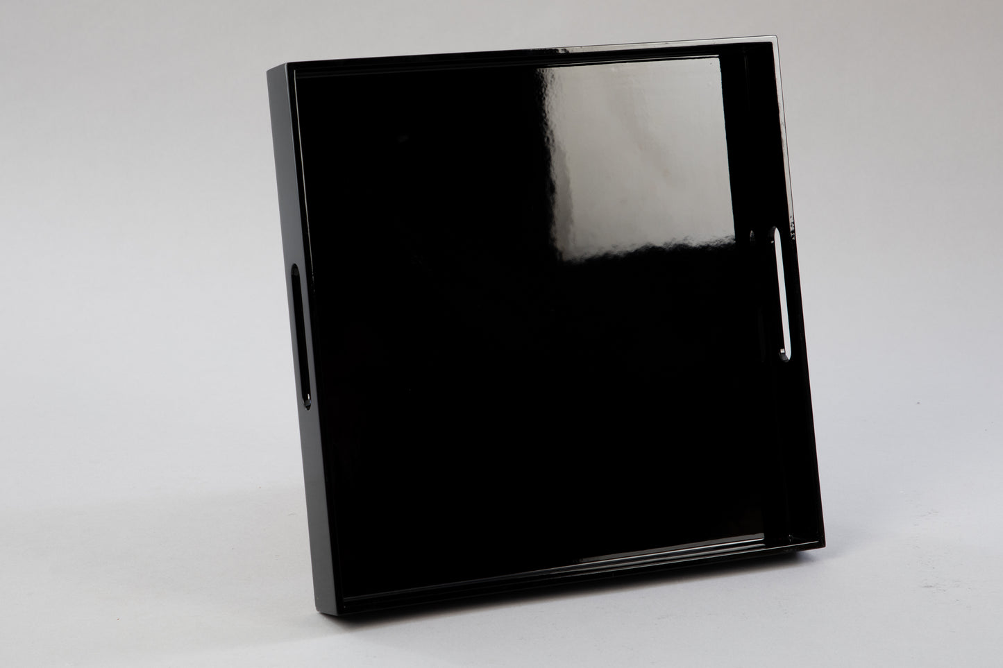 Square Black Gloss Tray