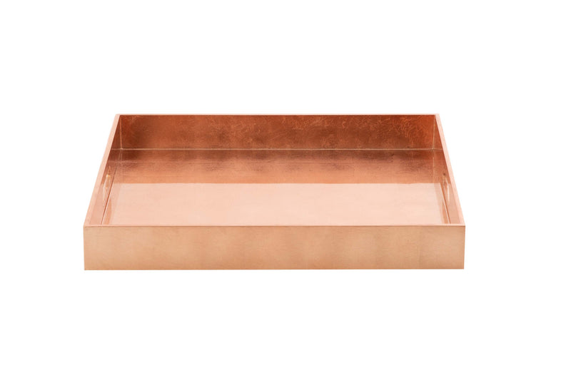 Square Rose Gold Lacquered Tray