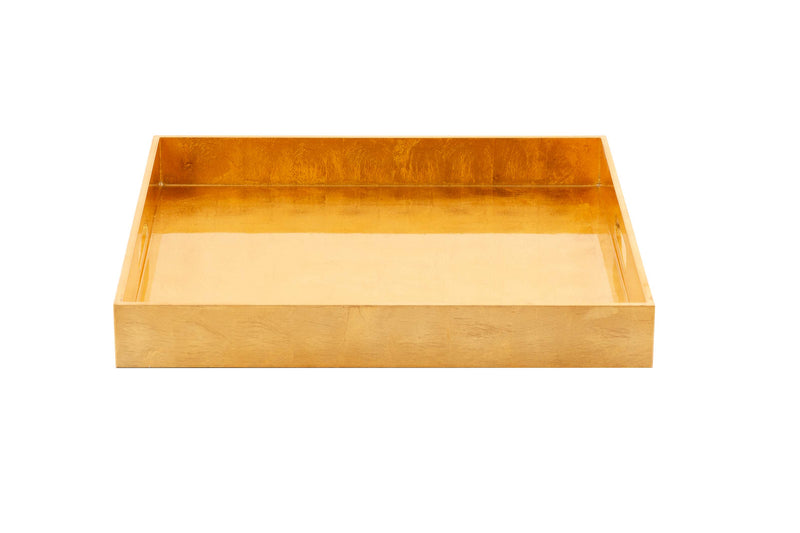 Square Champagne Gold Lacquered Tray