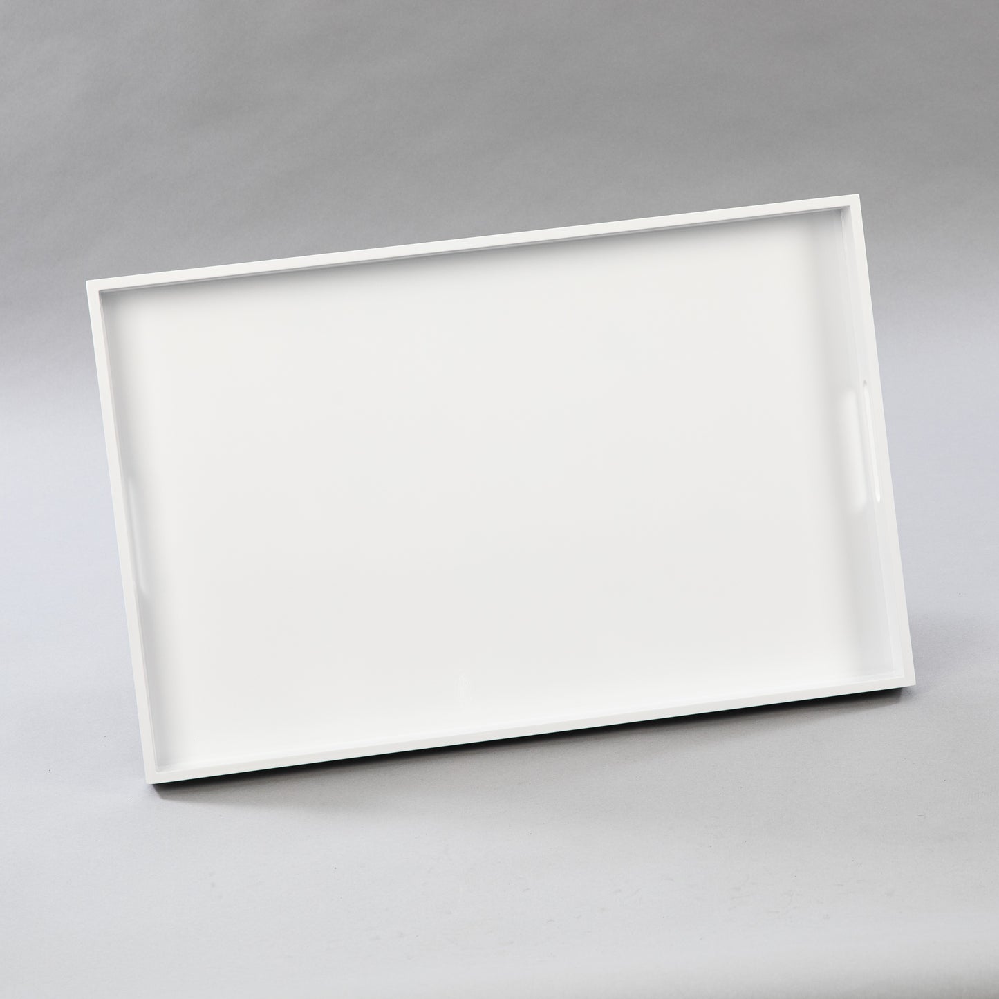 Large Rectangular White Gloss Tray