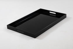 Large Rectangular Black Gloss Tray